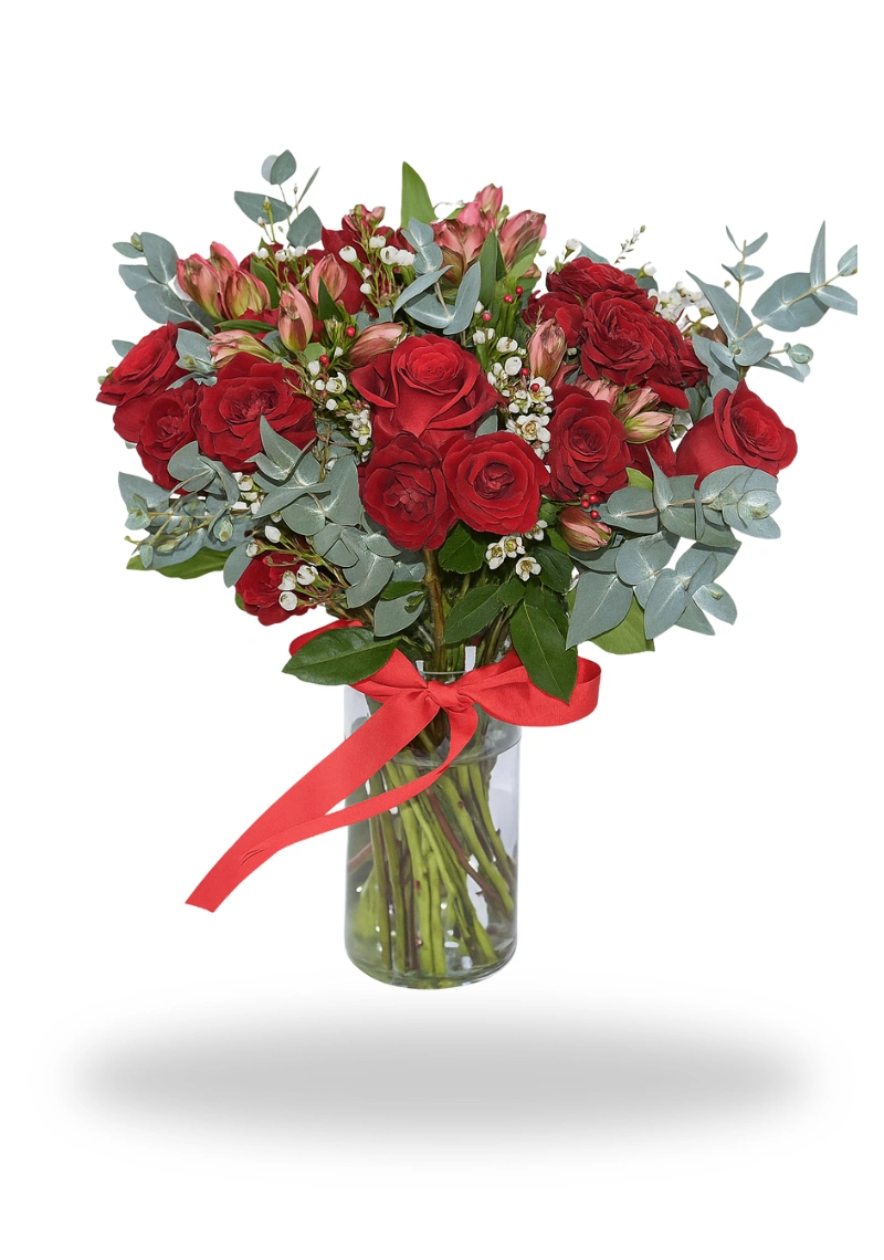 Elegance Red Roses Bouquet